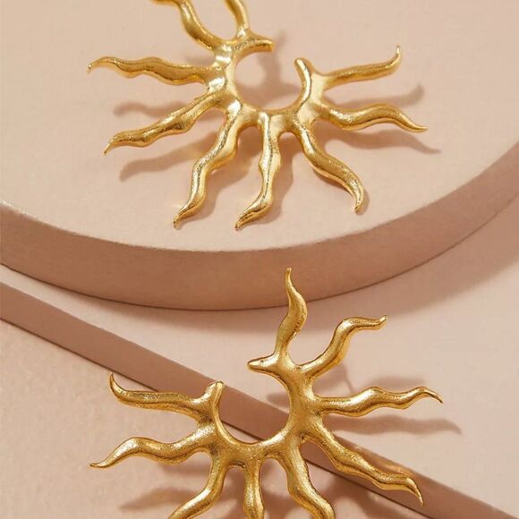 New! Anthro LYNYER Sunshine Earrings - Picture 2 of 10